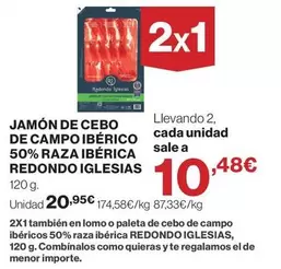 Redondo Iglesias - Jamón De Cebo De Campo Ibérico 50% Raza Ibérica