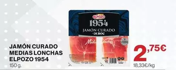 elpozo - Jamón Curado Medias Lonchas 1954