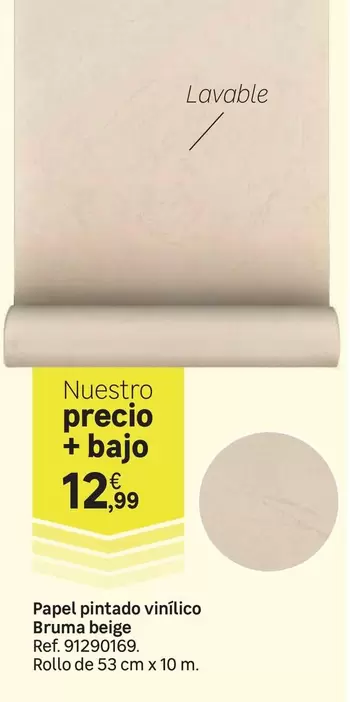 Papel Pintado Vinitico Bruma Beige