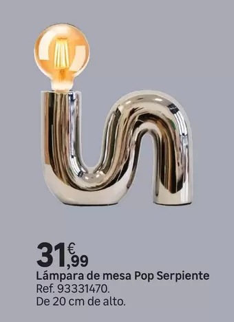 Leroy Merlin - Lampara De Mesa Pop Serpiente