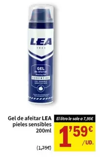 LeA - Gel De Afeitar Pieles Sensibles