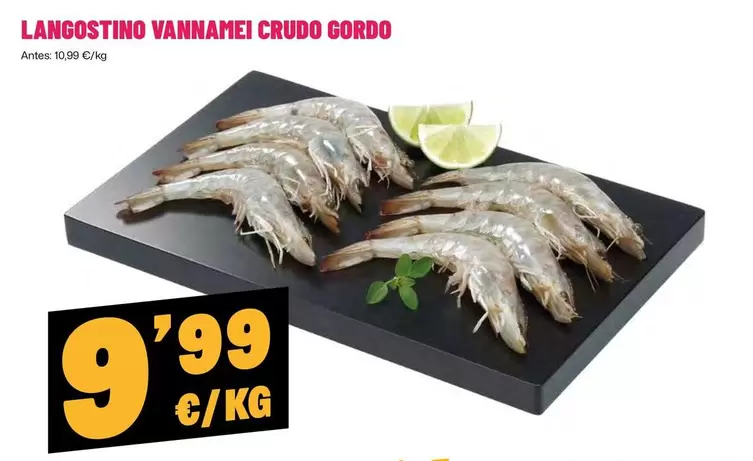 Langostino Vannamei Crudo Gordo