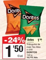doritos - Triángulos De Maiz Tex-mex O Chili