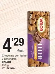 Valor - Chocolate Con Leche Y Almendras