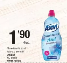 Asevi - Suavizante Azul, Talco O Sensitif