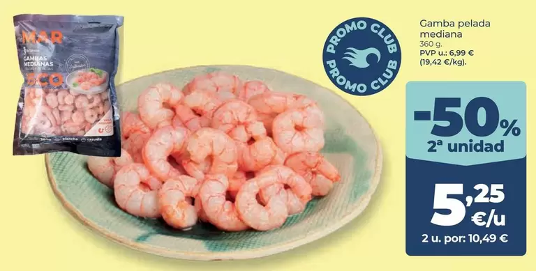 Gamba pelada mediana