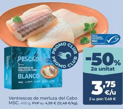 Blanco - Ventrescas De Merluza Del Cabo MSC