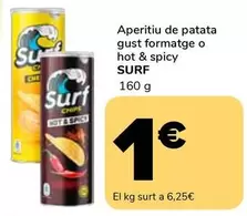 Surf - Aperitiu De Patata Formatge O Hot & Spicy
