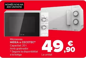 Midea / Cecotec - Microones