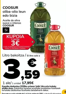 Coosur - Oliba-olio Leun Edo Bizia