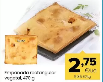 Empanada Rectangular Vegetal