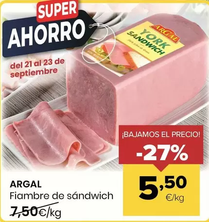 Argal - Fiambre De Sandwich