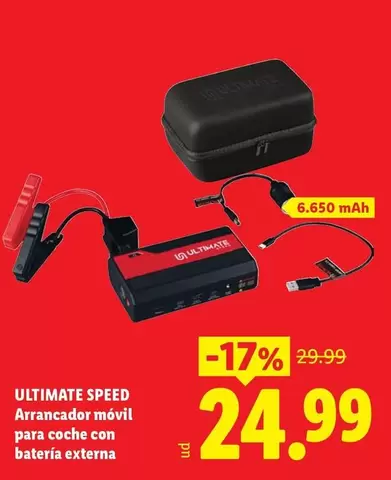 Ultimate Speed - Arrancedor Móvil Para Coche Con Bateria Externa