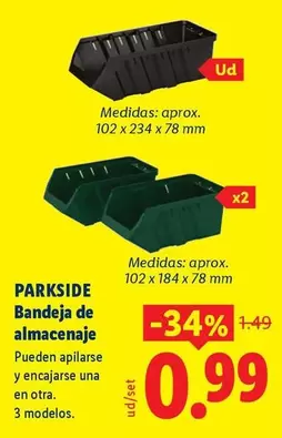 Parkside - Bandeja De Almacenaje