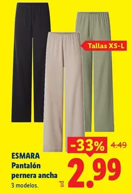 Esmara - Pantalón Pernera Ancha