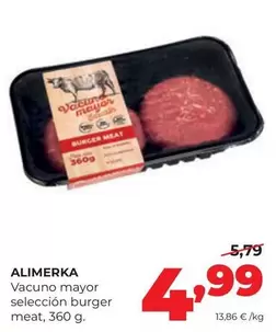 Alimerka - Vacuno Mayor Seleccion Burger Meat