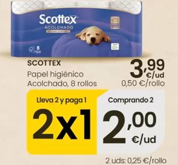 Scottex - Papel Higiénico Acolchado