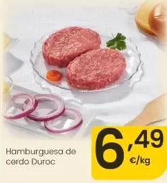 Hamburguesa De Cerdo Duroc