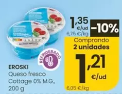 Eroski - Queso Fresco Cottage 0% M.G.