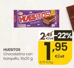 Valor - Huesitos Chocolatina Con Barquillo