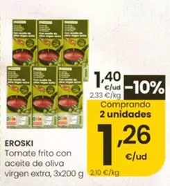 Eroski - Tomate Frito Con Aceite De Oliva Virgen Extra