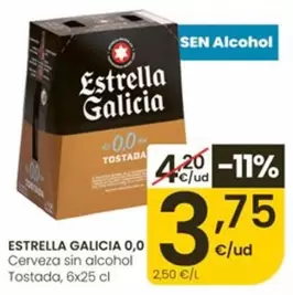 Estrella Galicia - 0.0 Cerveza Sin Alcohol Tostada