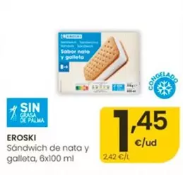 Eroski - Sandwich De Nata Y Galleta