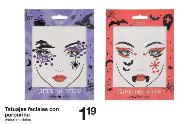 Zeeman - Tatuajes Faciales Con Purpurina