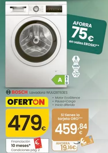 Bosch - Lavadora WUU28T63ES