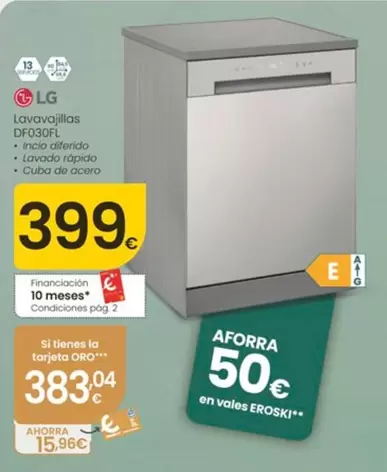 LG - Lavavajillas DF30FL