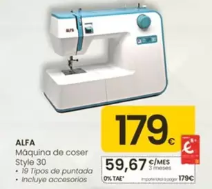 Alfa - Maquina De Coser Style 30