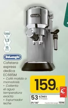 DeLonghi - Cafetera Express Dedica EC685M