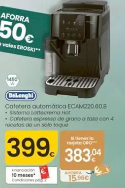 DeLonghi - Cafetera Automática ECAM220.60.B