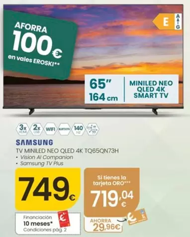 Samsung - Tv Miniled Neo QLED 4K TQ65QN73H