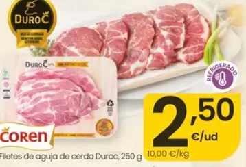 Coren - Filetes De Aguja De Cerdo Duroc