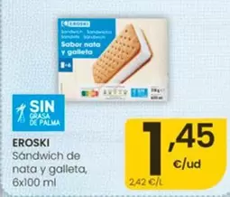 Eroski - Sandwich De Nata Y Galleta