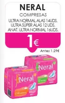 Neral - Compresas Ultra Normal/Súper/Anat. Normal