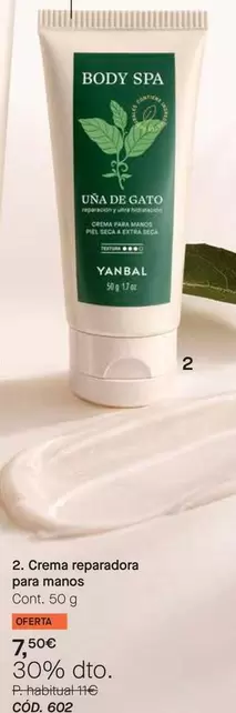 Yanbal - Crema Reparadora Para Manos 