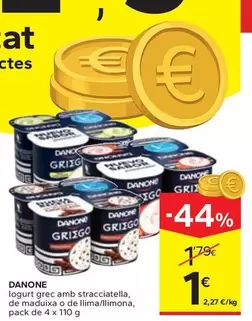 Danone - Logurt Grec Amb Stracciatella, De Maduixa O De Llima/Llimona