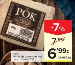 Pok - Formatge Anyenc De Llet Crua D'Ovella