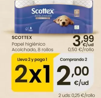 Scottex - Papel Higiénico Acolchado