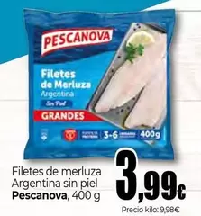 Pescanova - Filetes De Merluza Argentina Sin Piel