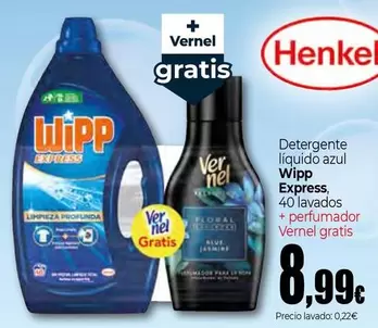 Henkel - Detergente Liquido Azul Wipp Express