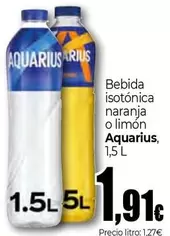 Aquarius - Bebida Isotonica Naranja O Limon