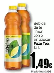 Fuze Tea - Bebida De Te Limon Con O Sin Azucar