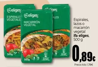 Ifa Eliges - Espirales, Laczos O Macarrón Vegetal