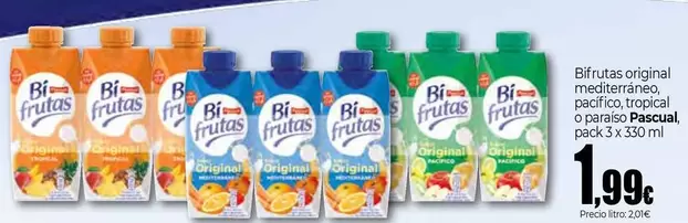 Pascual - Bifrutas Original Macriella/Pacifica Troccal O Paraiso
