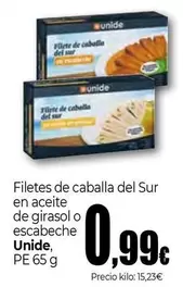 Unide - Filetes De Caballa Del Sur En Aceite De Girasol O Escabeche