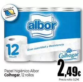 Colhogar - Papel Higiénico Albor