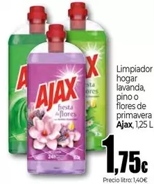 Ajax - Limpiador Hogar Lavanda, Pino O Flores De Primavera